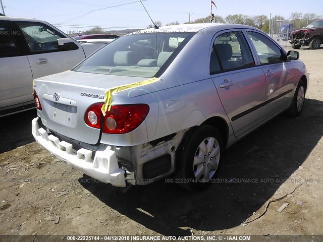 JTDBR32E460064057 - 2006 TOYOTA COROLLA CE/LE SILVER photo 4