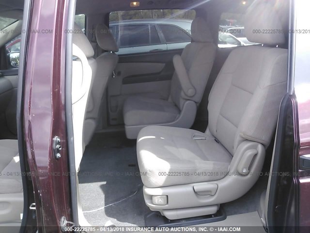 5FNRL5H23FB063136 - 2015 HONDA ODYSSEY LX MAROON photo 8