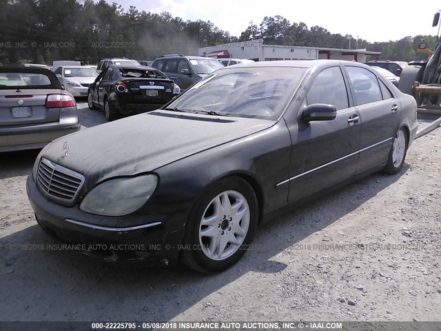 WDBNG70J11A190050 - 2001 MERCEDES-BENZ S 430 BLACK photo 2