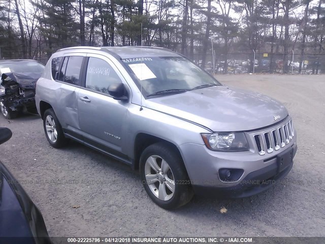 1C4NJDBB9FD248161 - 2015 JEEP COMPASS SPORT SILVER photo 1