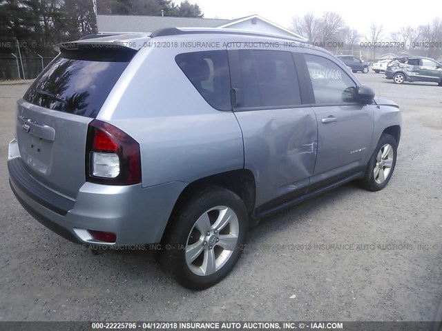 1C4NJDBB9FD248161 - 2015 JEEP COMPASS SPORT SILVER photo 4