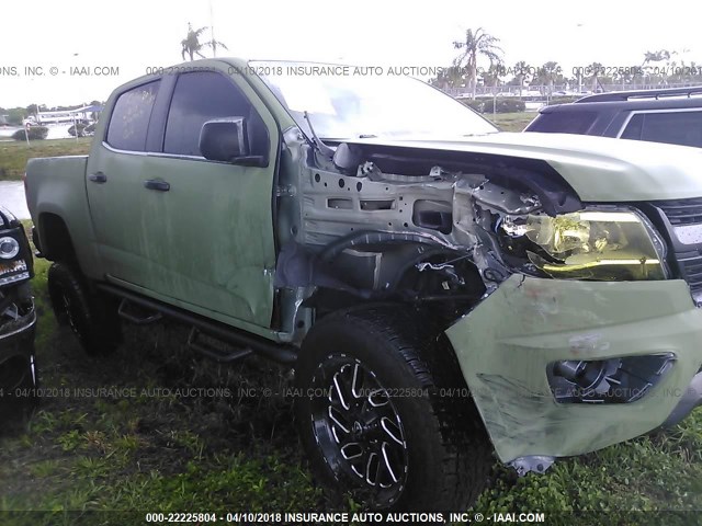 1GCGSBEA1F1221356 - 2015 CHEVROLET COLORADO LT GREEN photo 6