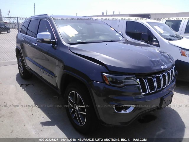 1C4RJEBG6JC130778 - 2018 JEEP GRAND CHEROKEE LIMITED GRAY photo 1