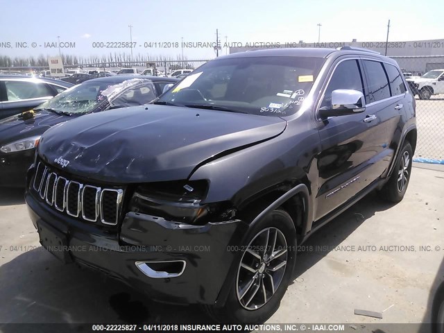 1C4RJEBG6JC130778 - 2018 JEEP GRAND CHEROKEE LIMITED GRAY photo 2