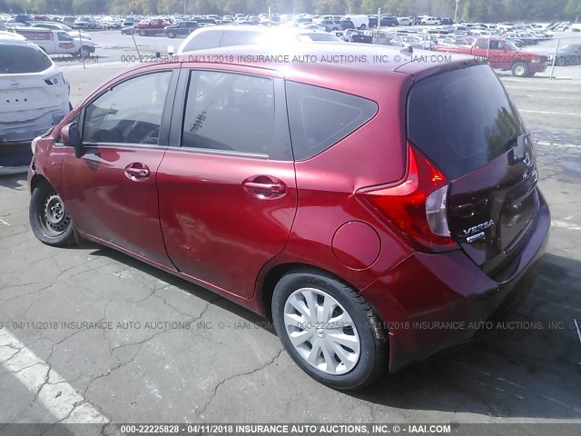 3N1CE2CP8EL364988 - 2014 NISSAN VERSA NOTE S/S PLUS/SV/SL RED photo 3