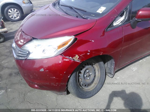 3N1CE2CP8EL364988 - 2014 NISSAN VERSA NOTE S/S PLUS/SV/SL RED photo 6