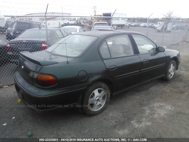 1G1NE52J82M613028 - 2002 CHEVROLET MALIBU LS 绿色 照片 4