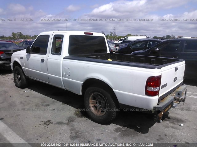 1FTYR14D68PA89412 - 2008 FORD RANGER SUPER CAB WHITE photo 3