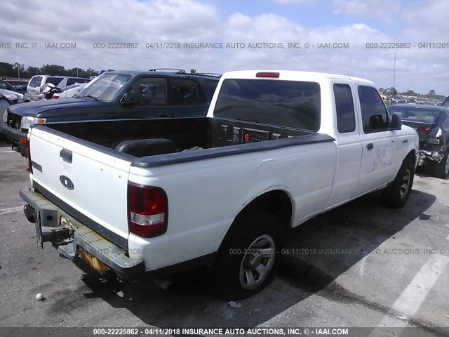 1FTYR14D68PA89412 - 2008 FORD RANGER SUPER CAB WHITE photo 4