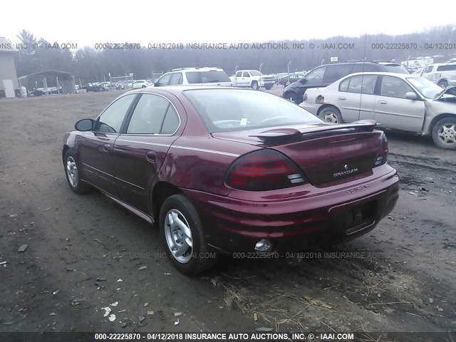 1G2NE52F73C105955 - 2003 PONTIAC GRAND AM SE MAROON photo 3