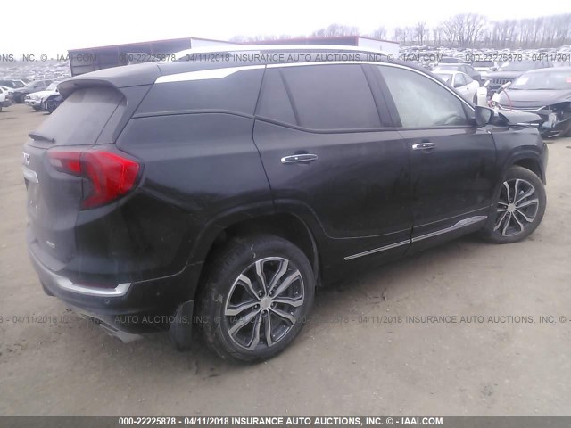 3GKALXEXXJL168280 - 2018 GMC TERRAIN DENALI BLACK photo 4