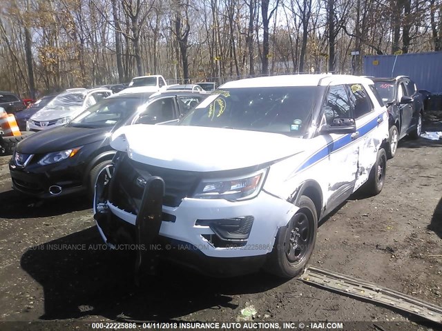 1FM5K8AR9GGB36250 - 2016 FORD EXPLORER POLICE INTERCEPTOR WHITE photo 2