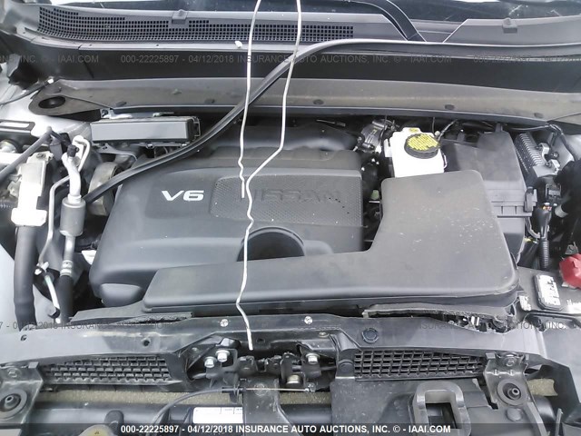 5N1DR2MM3HC620234 - 2017 NISSAN PATHFINDER S/SV/SL/PLATINUM 银色 照片 10