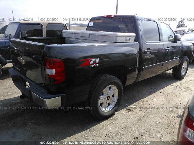 3GCPKSE30BG262607 - 2011 CHEVROLET SILVERADO K1500 LT BLACK photo 4