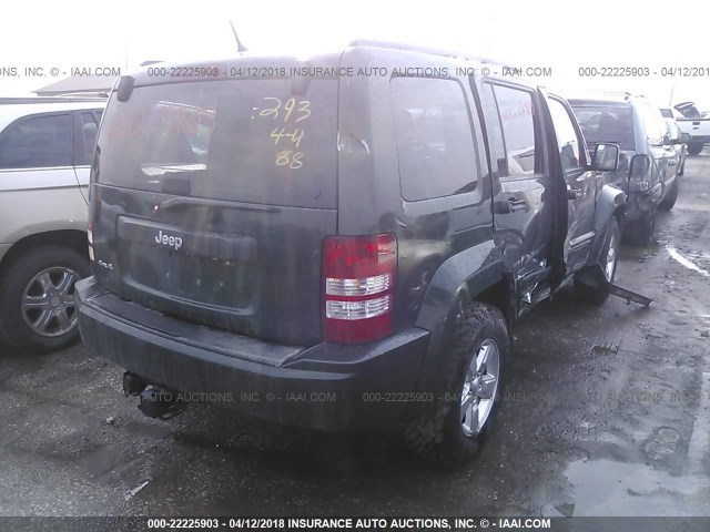 1J4PN2GK9BW557244 - 2011 JEEP LIBERTY SPORT 绿色 照片 4