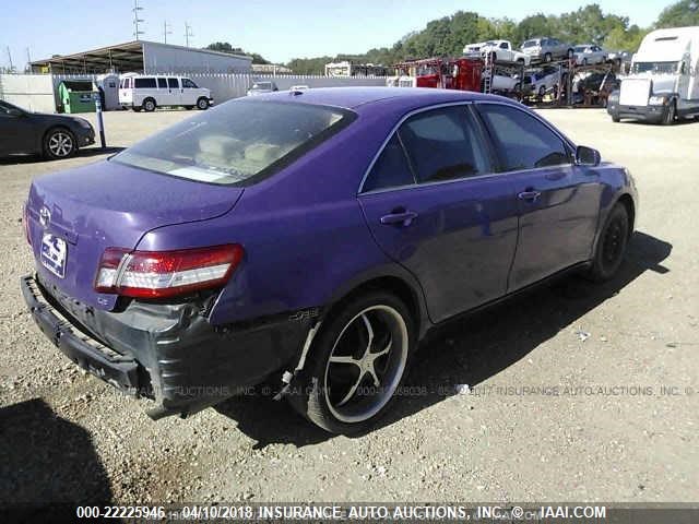4T1BF3EK7AU085900 - 2010 TOYOTA CAMRY SE/LE/XLE 紫色 照片 4