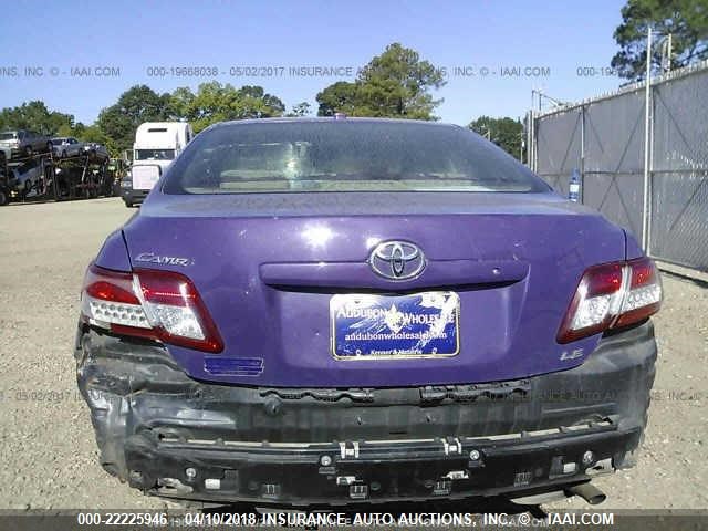 4T1BF3EK7AU085900 - 2010 TOYOTA CAMRY SE/LE/XLE 紫色 照片 6