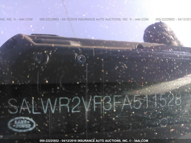 SALWR2VF3FA511528 - 2015 LAND ROVER RANGE ROVER SPORT SC BLACK photo 9