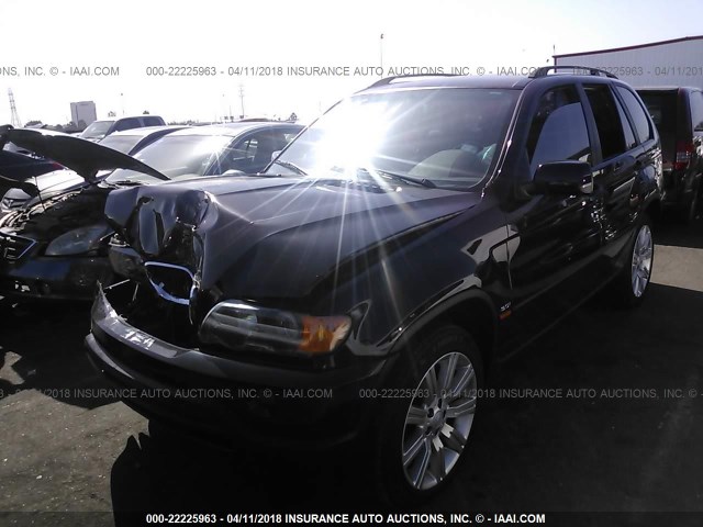 5UXFA53593LV82113 - 2003 BMW X5 3.0I BLACK photo 2