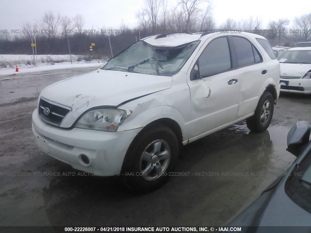 KNDJC733065635970 - 2006 KIA SORENTO EX/LX WHITE photo 2