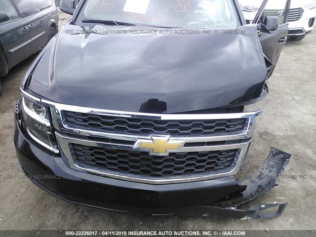 1GNSKHKC0JR130745 - 2018 CHEVROLET SUBURBAN K1500 LT BLACK photo 10