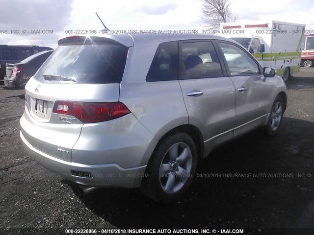 5J8TB18239A005303 - 2009 ACURA RDX SILVER photo 4