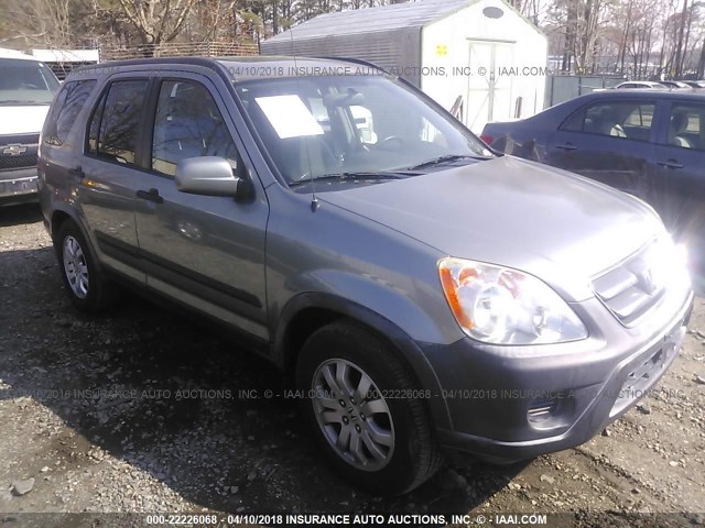 JHLRD68896C014045 - 2006 HONDA CR-V EX GRAY photo 1