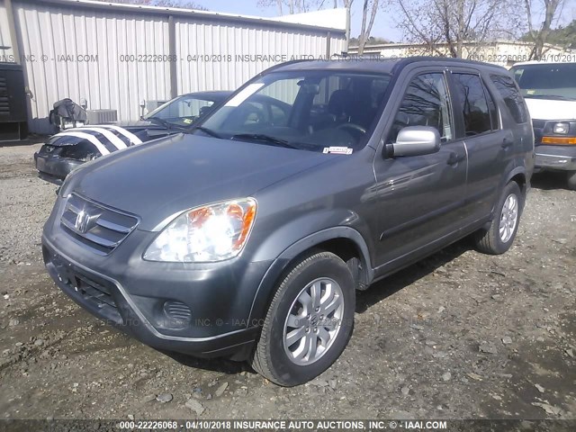 JHLRD68896C014045 - 2006 HONDA CR-V EX GRAY photo 2