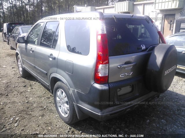 JHLRD68896C014045 - 2006 HONDA CR-V EX GRAY photo 3