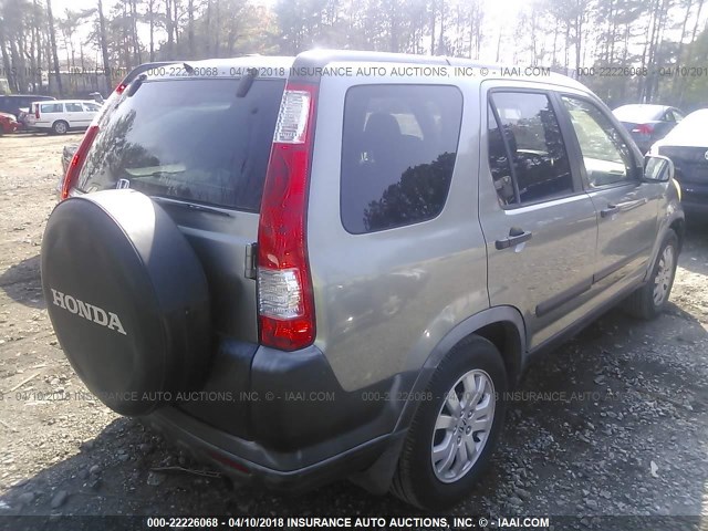 JHLRD68896C014045 - 2006 HONDA CR-V EX GRAY photo 4