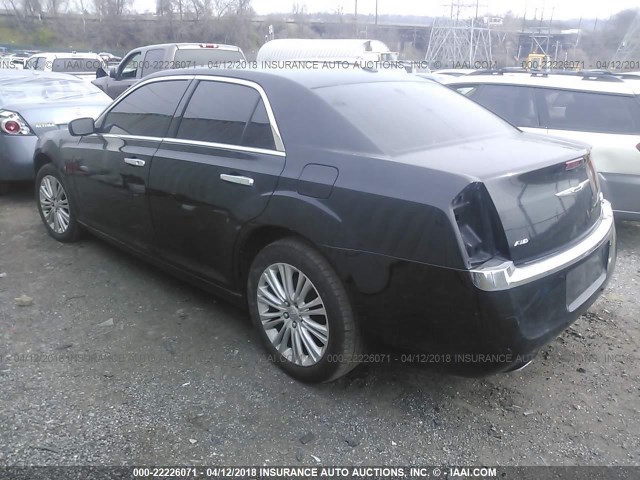 2C3CCAKT5DH544873 - 2013 CHRYSLER 300C BLACK photo 3