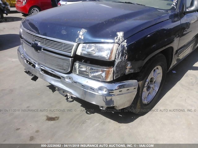 2GCEC13TX61181002 - 2006 CHEVROLET SILVERADO C1500 BLUE photo 6