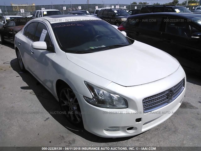 1N4AA5AP3CC816557 - 2012 NISSAN MAXIMA S/SV WHITE photo 1