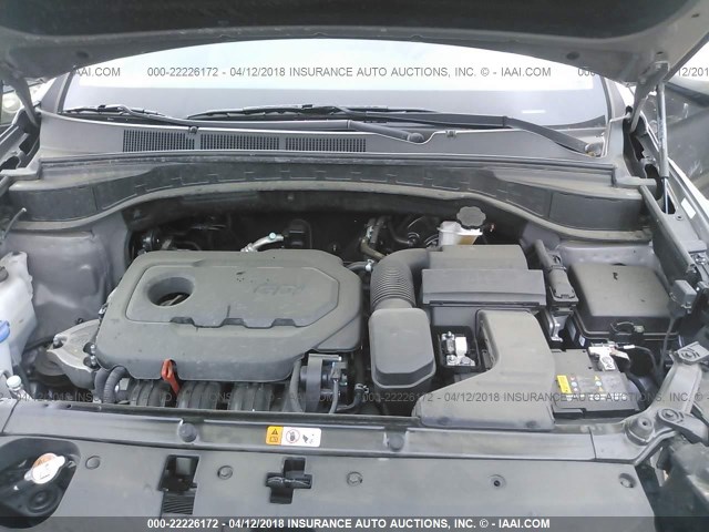 5XYZT3LB5JG539321 - 2018 HYUNDAI SANTA FE SPORT  GRAY photo 10