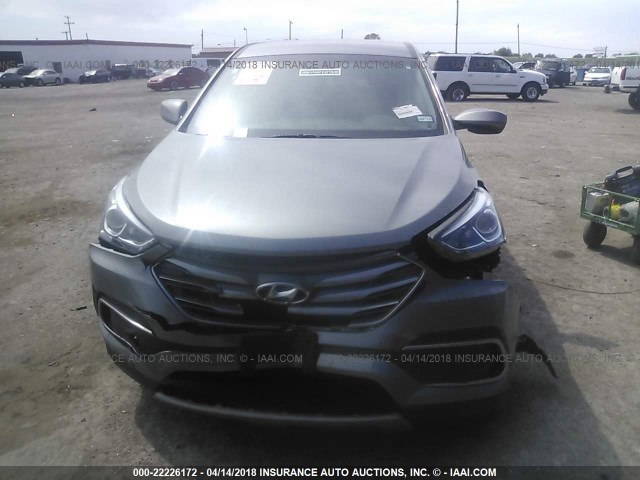 5XYZT3LB5JG539321 - 2018 HYUNDAI SANTA FE SPORT  GRAY photo 6