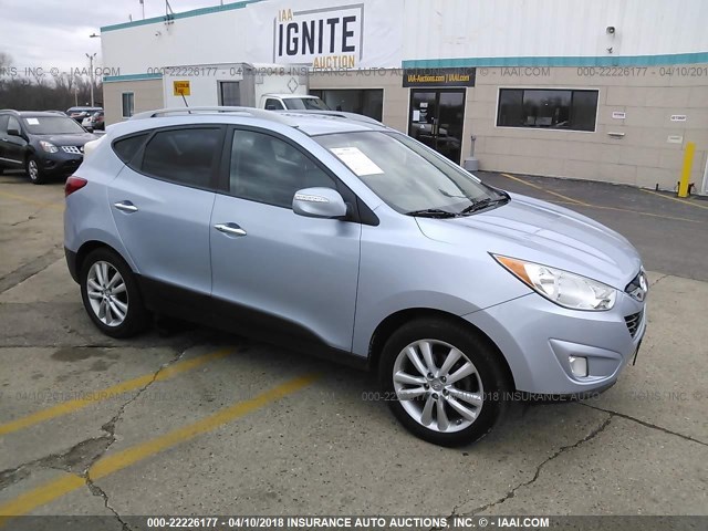 KM8JU3ACXDU650578 - 2013 HYUNDAI TUCSON GLS/LIMITED 蓝色 照片 1