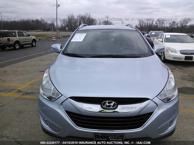 KM8JU3ACXDU650578 - 2013 HYUNDAI TUCSON GLS/LIMITED 蓝色 照片 6