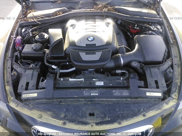 WBAEK13466CN76314 - 2006 BMW 650 I BLACK photo 10