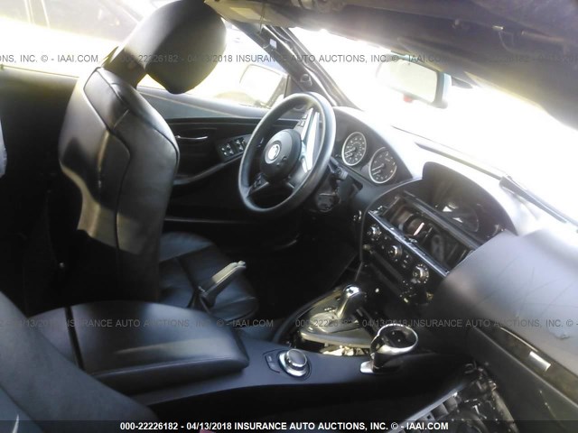 WBAEK13466CN76314 - 2006 BMW 650 I BLACK photo 5