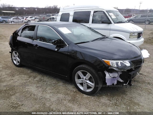 4T1BF1FK2DU675588 - 2013 TOYOTA CAMRY L/SE/LE/XLE BLACK photo 1