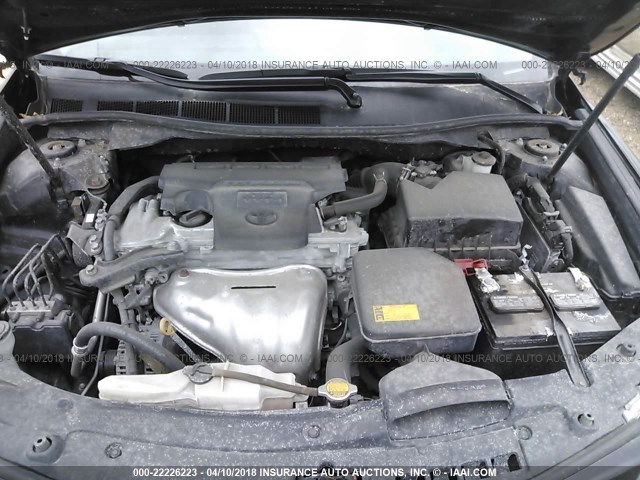 4T1BF1FK2DU675588 - 2013 TOYOTA CAMRY L/SE/LE/XLE BLACK photo 10