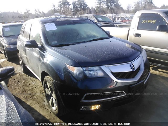 2HNYD2H65BH510851 - 2011 ACURA MDX TECHNOLOGY BLUE photo 1