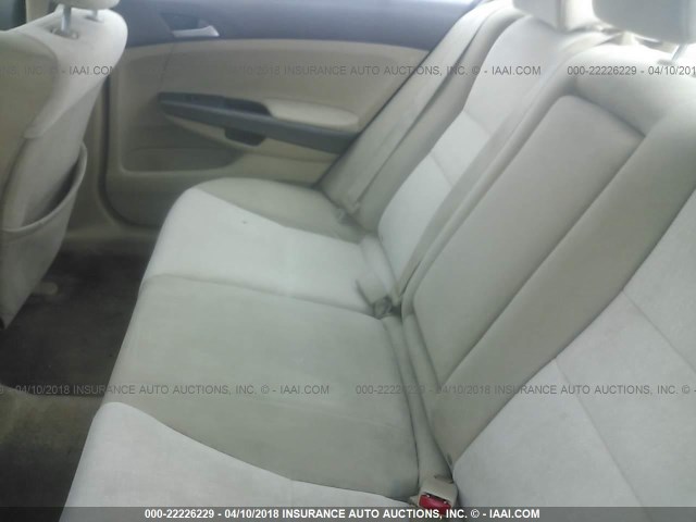 1HGCP26468A021876 - 2008 HONDA ACCORD LXP WHITE photo 8