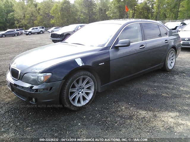 WBAHN83506DT32979 - 2006 BMW 750 LI GRAY photo 2