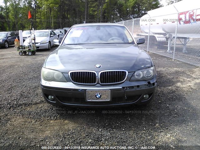 WBAHN83506DT32979 - 2006 BMW 750 LI GRAY photo 6