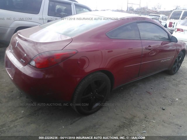 1G2ZM171564134556 - 2006 PONTIAC G6 GTP RED photo 4