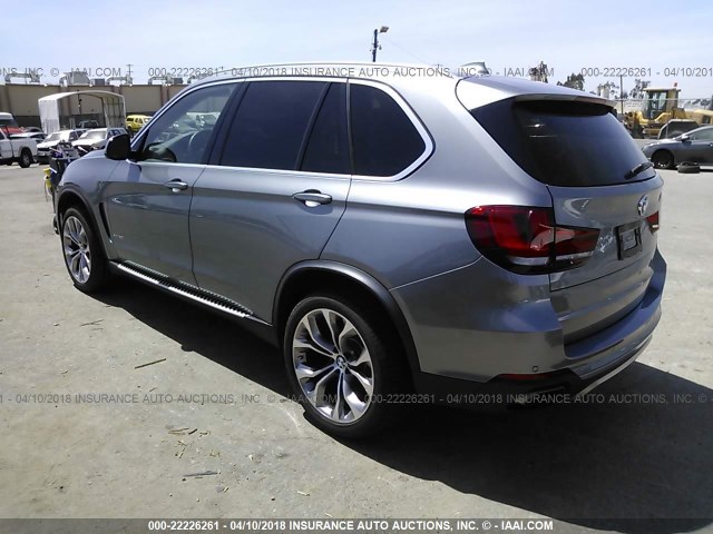 5UXKR6C5XG0J79746 - 2016 BMW X5 XDRIVE50I GRAY photo 3