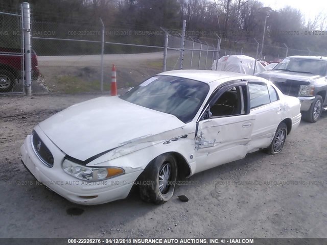 1G4HP52K434158974 - 2003 BUICK LESABRE CUSTOM WHITE photo 2