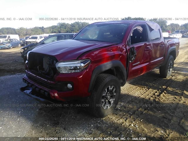 5TFCZ5AN3HX062795 - 2017 TOYOTA TACOMA DBL CAB/SR/TRDSPT/OR/PRO წითელი ფოტო 6