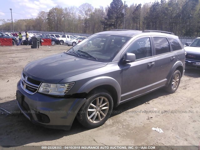 3C4PDDBG4DT672107 - 2013 DODGE JOURNEY SXT GRAY photo 2